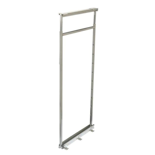 Knape and Vogt P5450CM Series 3-13/16"W x 54-1/2-61-3/8"H x 22-1/4"D Full Extension Slides White, Pull Out Pantry - P5450CM-W