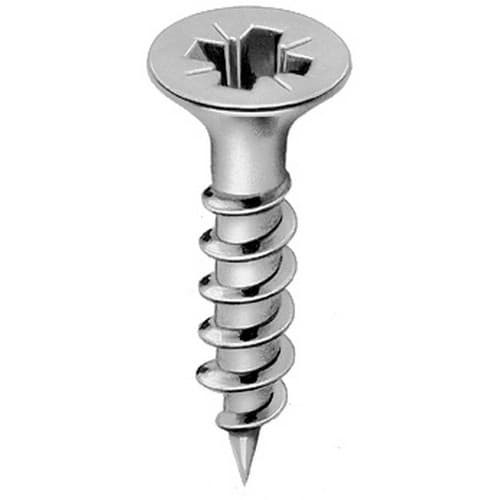 Blum #8 x 2" Pan Head Wood Screw Phillips Drive - Sharp Point Coarse Thread Nickel, 26184782 - 1000/Box