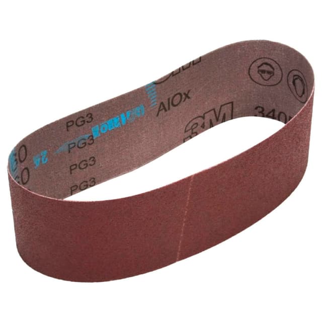 3M 340D 4" x 24" Sanding Belt 120 Grit Aluminum Oxide X-Weight Cloth Bulk/10 51144274604