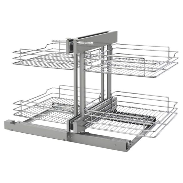 5PSP Series Wire Bottom Blind Corner Optimizer with Soft-Close, for 18" Opening, Rev-A-Shelf