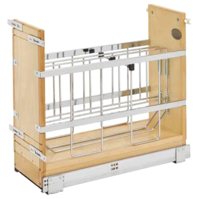 Rev-A-Shelf 447 Series Base Cabinet Pullout w/ Tray Divider/Foil Wrap Holder