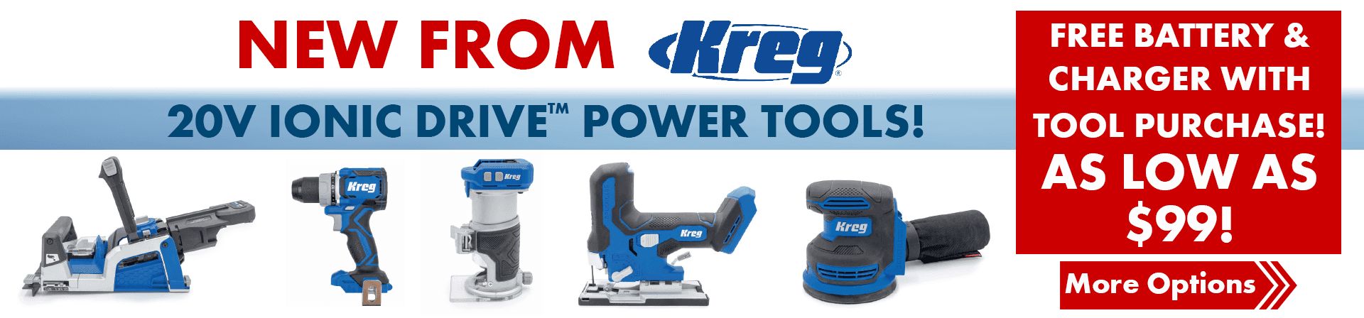 BP4430 Kreg Free Battery Charger promo