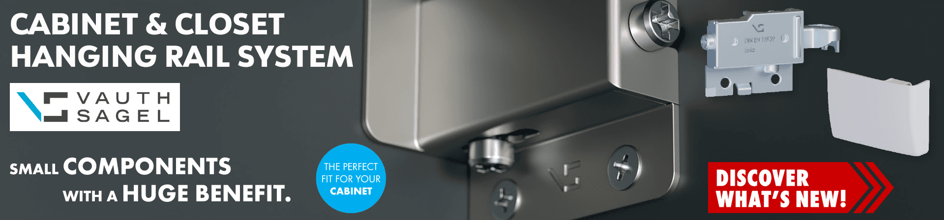 Vauth-Sagel Cabinet & Closet Hanging Rail System